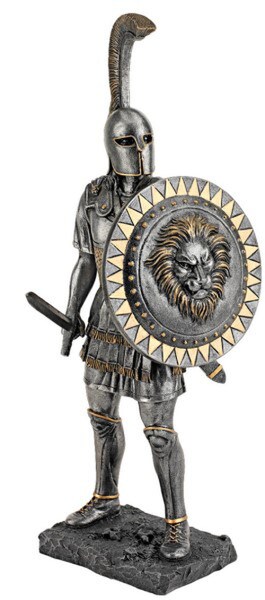 Roman Soldier Statue - Greek Hoplite Warrior Statue